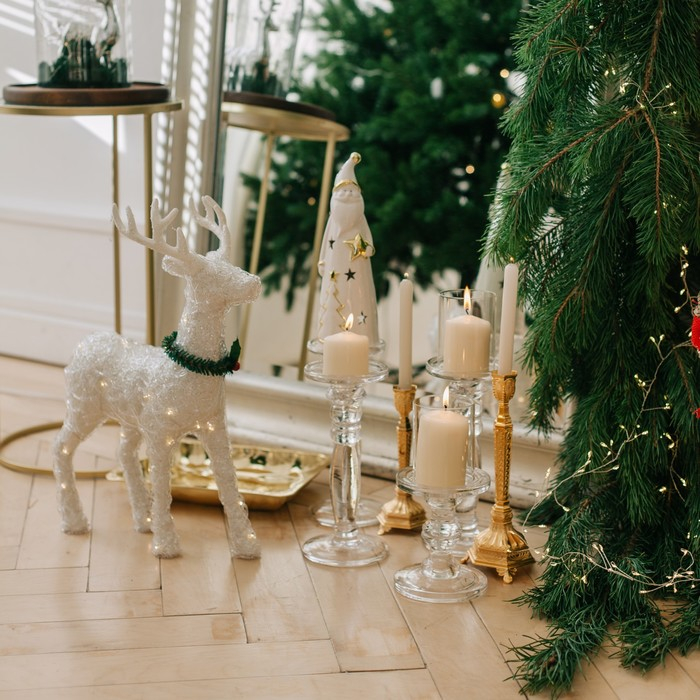 Светодиодная фигура «Олень» 30 × 46 × 15 см, акрил, батарейки ААх2 (не в комплекте), свечение тёплое белое Светодиодная фигура «Олень» 30 × 46 × 15 см, акрил, батарейки ААх2 (не в комплекте), свечение тёплое белое