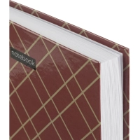 Ежедневник недатированный 7БЦ,пленка глянц,А5,128л Attache, бордовый