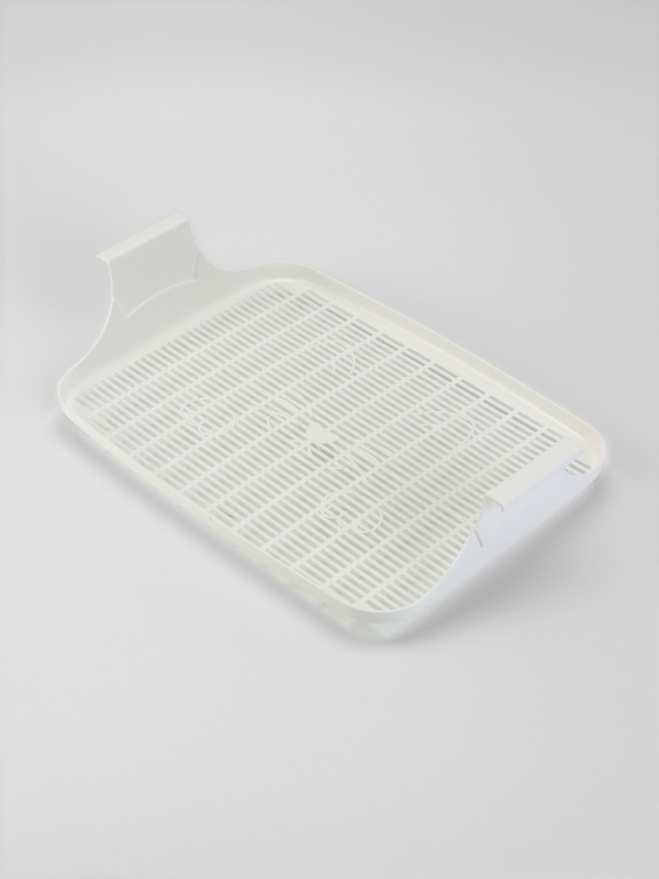 Туалет с сеткой, 44х33х11,5 см, коричневй/белый