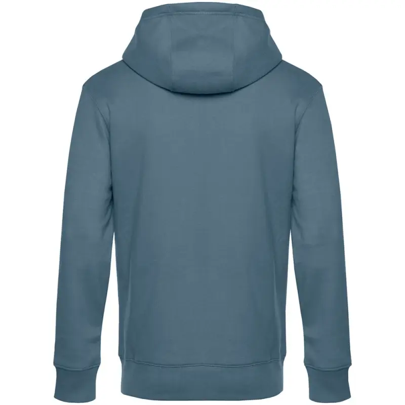 Толстовка с капюшоном унисекс King, серо-синяя, размер XS
