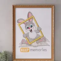 Фоторамка для фото 50&times;70 см &laquo;Любава&raquo;, пластик, коричневый, (пластиковый экран)