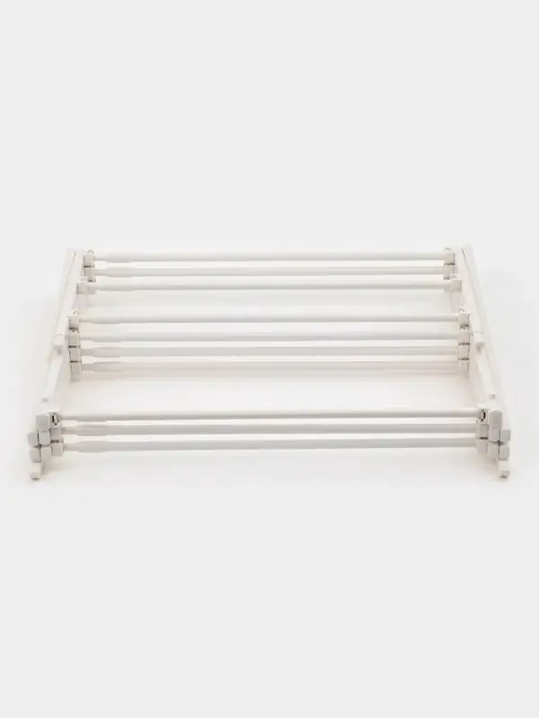 Сушилка для белья напольная LaDо́m, складная, раздвижная, металл, белая