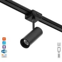 Светильник трековый BayerLux SLIM &laquo;Цилиндр&raquo;, LED, 12 Вт, 3000K-6000К, 48 В, CRI90, 4.5&times;11.3&times;13.4 см, чёрный