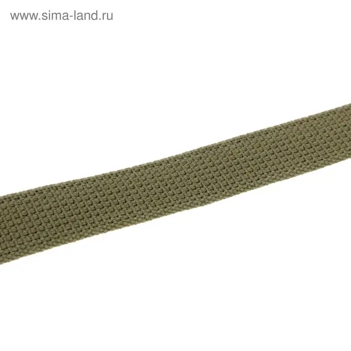 Ошейник брезентовый однослойный, 57&times;2.5 см, ОШ 35-45 см, хаки