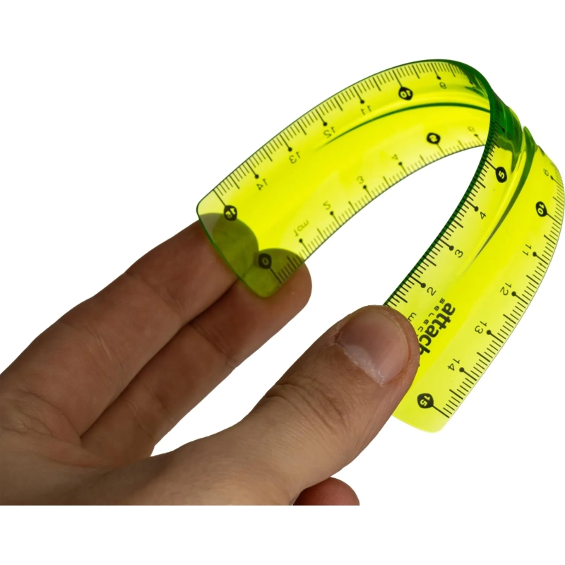 Линейка Attache Selection гибкая 15 см цвет зелен