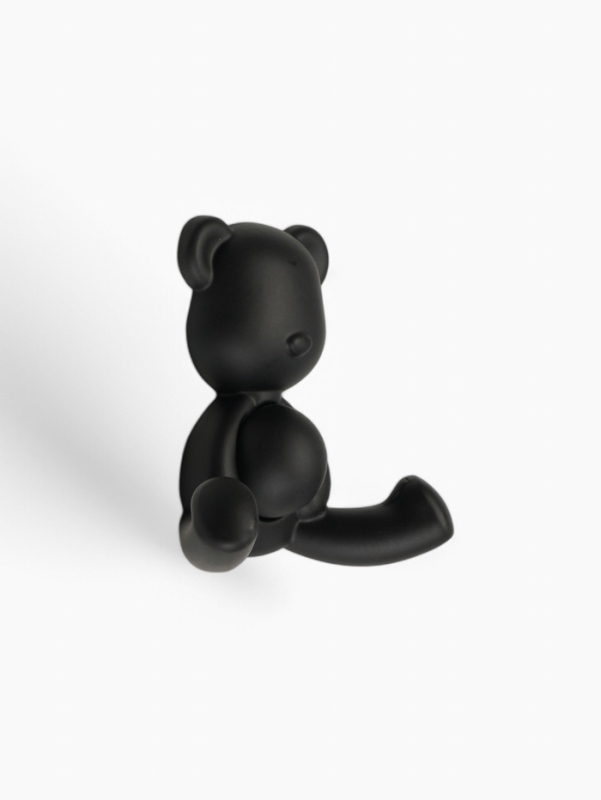 Крючок мебельный CAPPIO BEAR, двухрожковый, цвет черный Крючок мебельный CAPPIO BEAR, двухрожковый, цвет черный