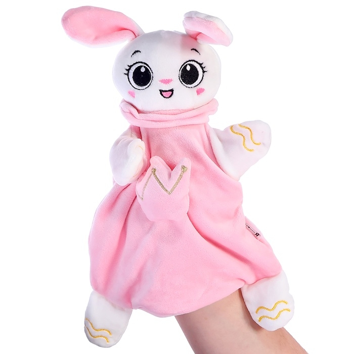 Мягкая игрушка - комфортер «Зайчик», розовый Мягкая игрушка - комфортер «Зайчик», розовый