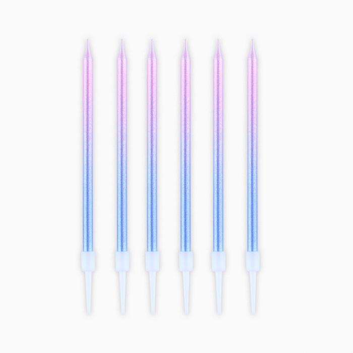 Свечи для торта &laquo;Make a wish&raquo;, 6 шт., 13 х 0,5 см