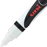 Маркер меловой UNI PWE-5M, белый, 1.8-2.5 мм.