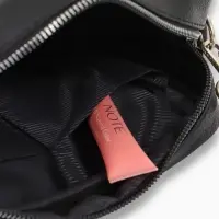 Сумка женская кросс-боди TEXTURA на молнии, 16&times;7&times;17 см, чёрная