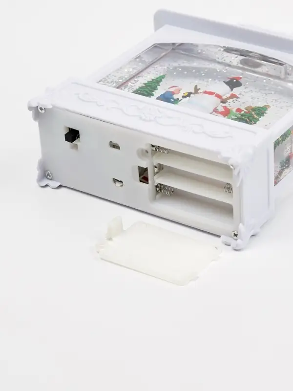 Светодиодная фигура &laquo;Снеговик&raquo; 5.5&times;14&times;19.5 см, от батареек 3хААА, музыка, USB, свечение тёплое белое