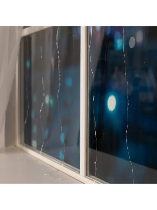 Гирлянда &laquo;Занавес&raquo; 1.6&times;1.6 м, роса, IP20, серебристая нить, 160 LED, свечение мульти, 8 режимов, 220 В