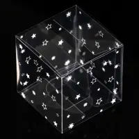 Складная прозрачная коробка из PVC, для упаковки подарков, «Звездопад», 7×7×7 см