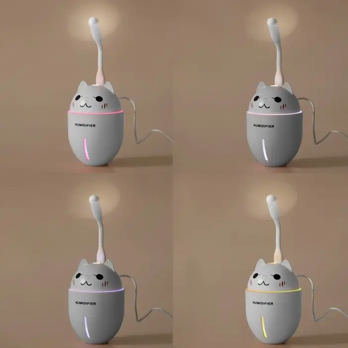 Увлажнитель воздуха Luazon HM-2, ультразвуковой, 400 мл, 2 Вт, портативный, серый