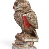 Фигурка гипс &laquo;Сова на книгах&raquo; коричневая, 14&times;6&times;6 см