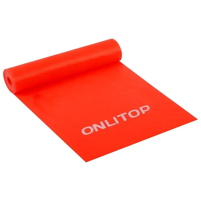 Эспандер ленточный для фитнеса ONLYTOP, 150&times;15&times;0.04 см, 10 кг, МИКС