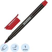 Маркер перманентный KORES красный 1 мм