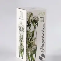 Ваза &laquo;Гжель на белом&raquo;, h=26 см, стекло