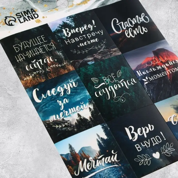 Наклейки детские бумажные, набор, «Вдохновение», 11 х 15.5 см, 5 листов