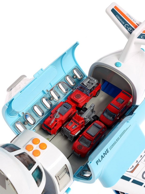 АВТОГРАД Парковка АВТОГРАД Парковка "Пожарный патруль", 6 машин, свет, звук, дым