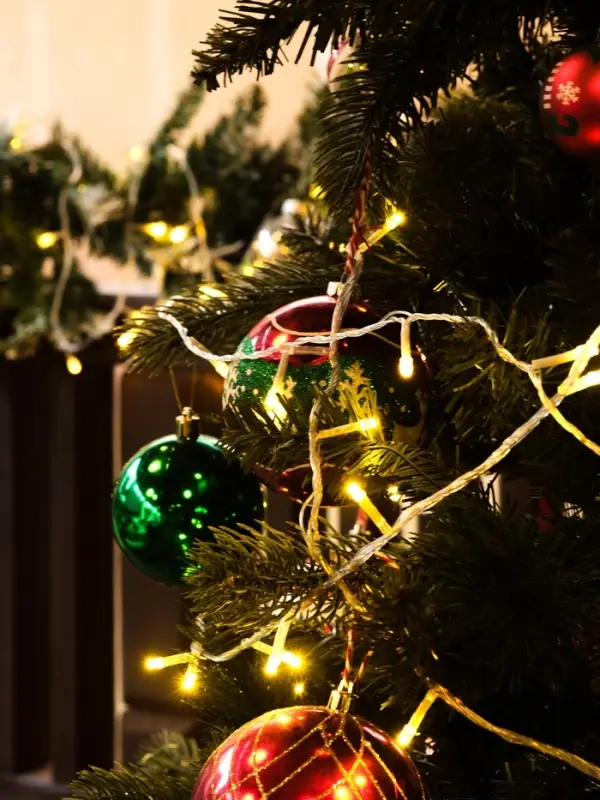 Гирлянда &laquo;Нить&raquo; 5 м, IP20, прозрачная нить, 50 LED, 8 режимов, 220 В, свечение жёлтое