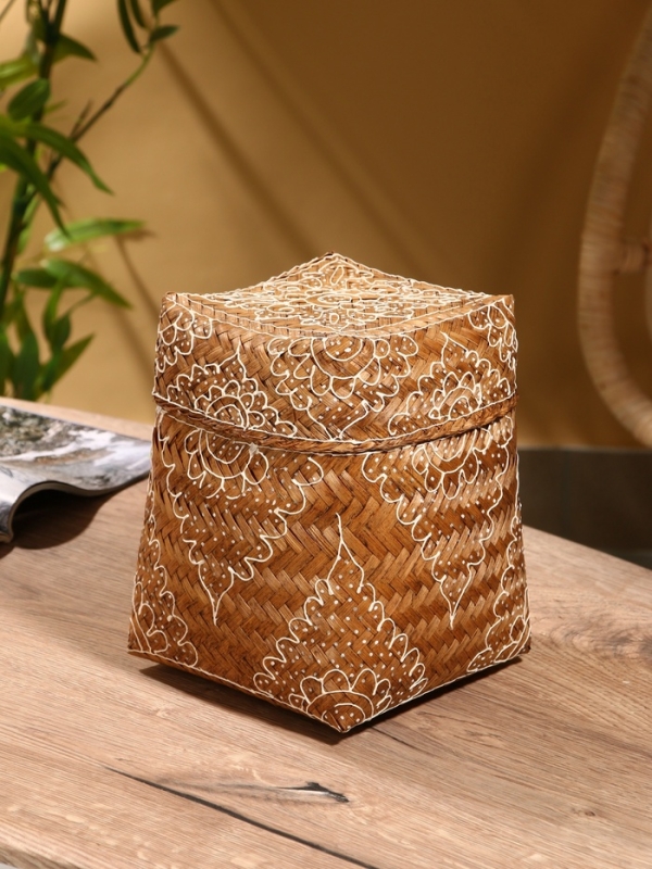 Корзинка плетеная Корзинка плетеная "Морокко" 17х17х25 см