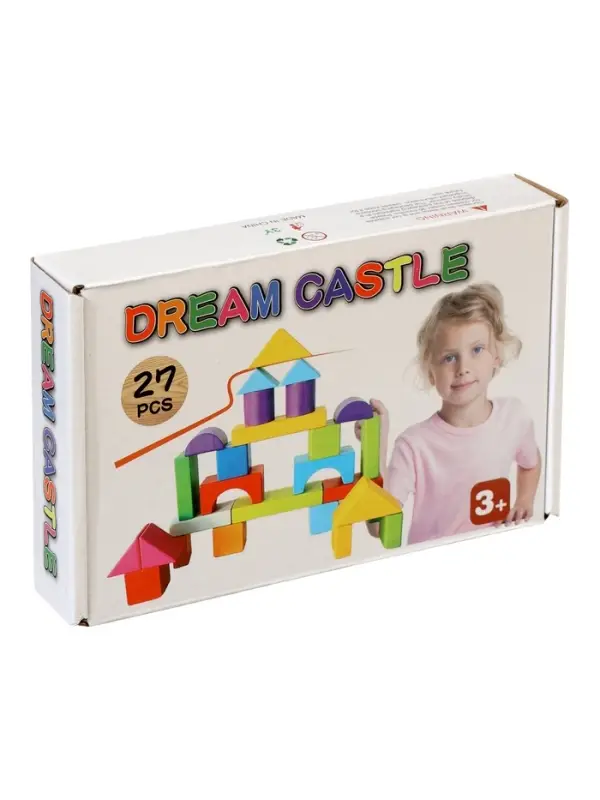 Кубики детские деревянные 27 деталей Кубики детские деревянные 27 деталей