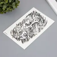 Переводная тату на тело чёрная &laquo;Театр&raquo;, 12&times;19 см