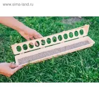 Кормушка-поилка для перепелов, 24 ячейки, лотковая, пластик