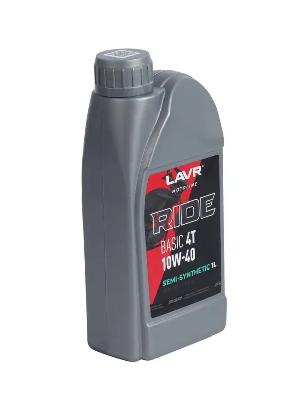 Моторное масло LAVR MOTO RIDE BASIC 4T 10W40 SL, 1 л Ln7749