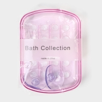 Мыльница на присосках Bath Collection, пластик, 13×10×3 см, цвет МИКС