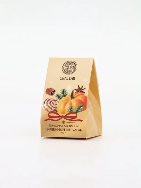 Бомбочка для ванны, аромат тыквенный штрудель, 40 г, Ural Lab Бомбочка для ванны, аромат тыквенный штрудель, 40 г, Ural Lab