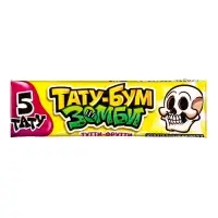 Жевательная резинка в пластинках с татуировками "ТАТУ-БУМ ЗОМБИ" ассорти 12,5гр Жевательная резинка в пластинках с татуировками "ТАТУ-БУМ ЗОМБИ" ассорти 12,5гр
