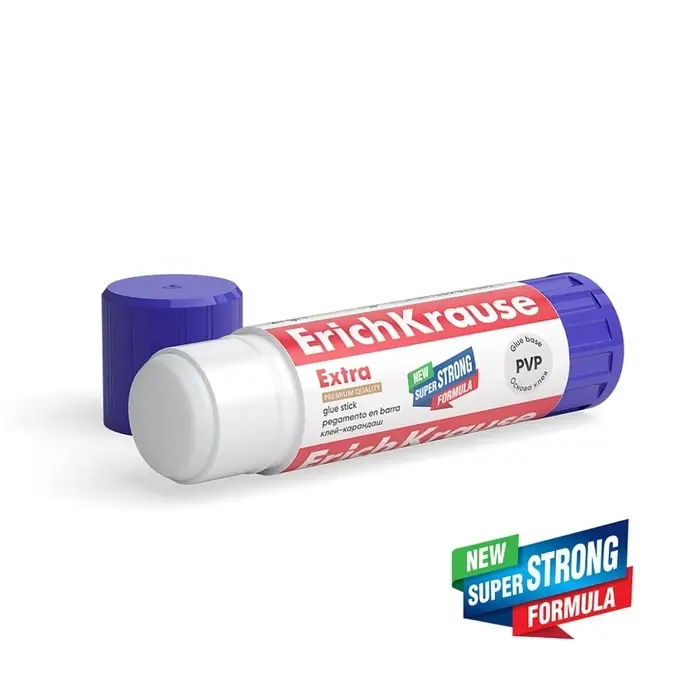 Клей-карандаш, ErichKrause Extra, PVP, усиленная формула, 21 г