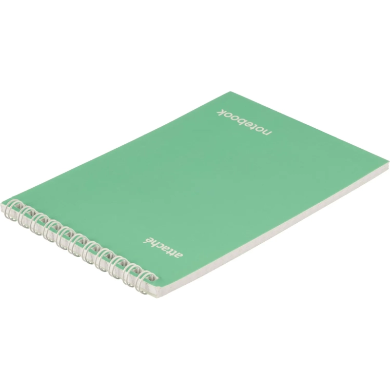 Блокнот Attache Акварель гребень картон А6 40л бирюзовый