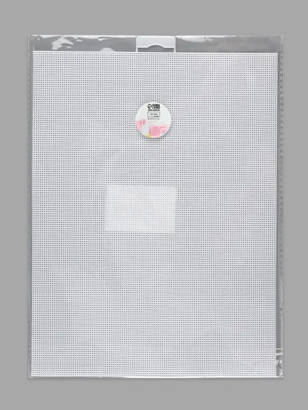 Канва для вышивания №14, пластиковая, 21&times;28 см, белая
