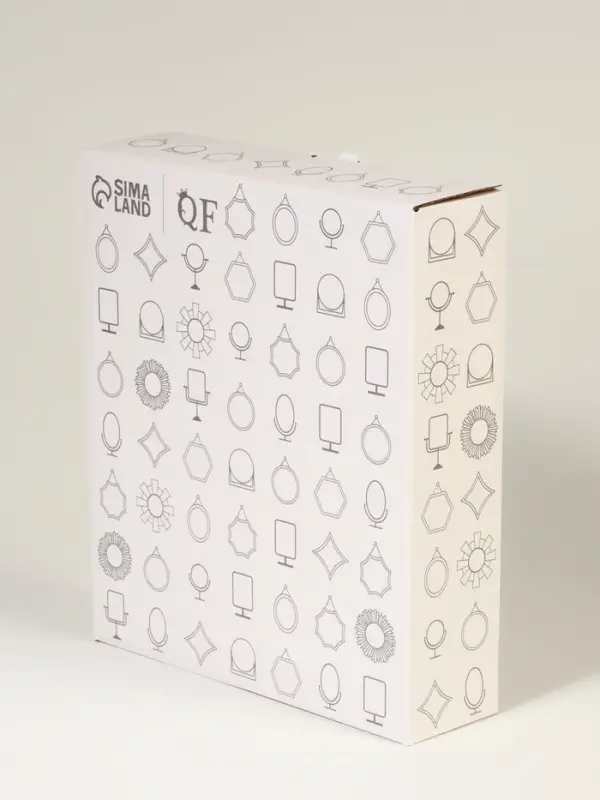 Зеркало настольное BAMBOO, прямоугольное, 16.5&times;19&times;4.5 см, (12.5&times;17 см), бамбуковое