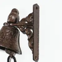 Колокол сувенирный чугун "Маленькая птичка" 11,5х7,5х12 см