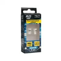 T099 T10/белый/ (W2.1x9.5d)8SMD 3014,блистер 2 шт.