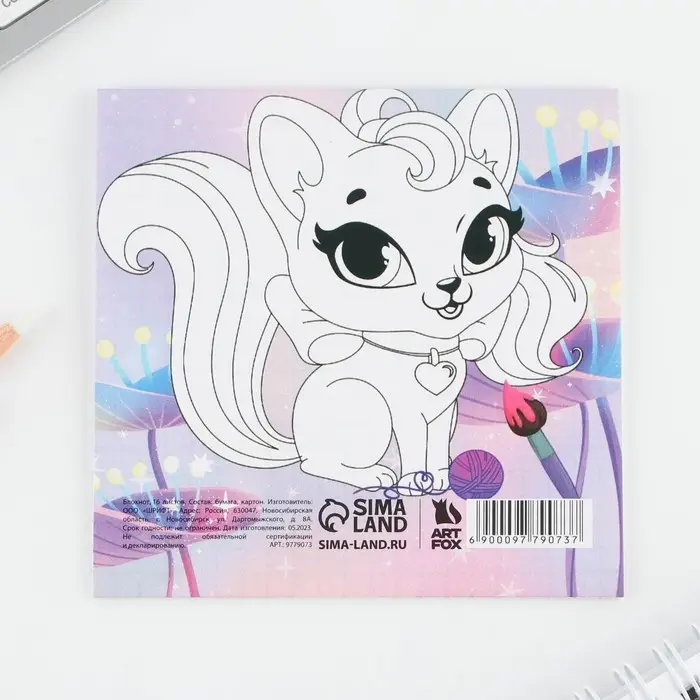 Блокнот 10х10, 16 листов МИКС &laquo;Девочки&raquo;