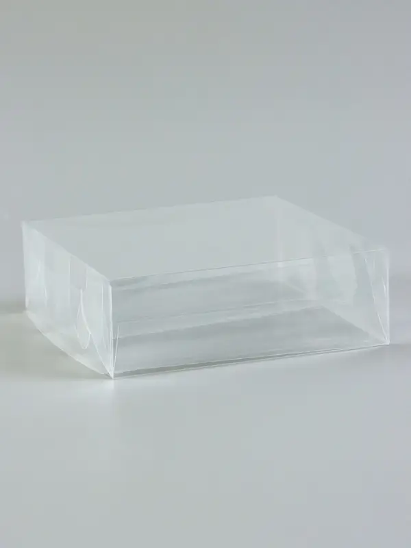 Коробка под 3 эклера, прозрачная, складная PVC, 15&times;15&times;5 см