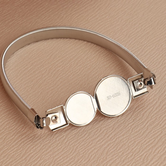 Подхват для штор «Жемчужные круги», 2 × 31,5 см, цвет серебряный Подхват для штор «Жемчужные круги», 2 × 31,5 см, цвет серебряный