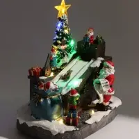 Фигурка светодиодная &laquo;Фабрика игрушек&raquo;, декоративная, 3хАА, музыкальная, USB, LN145, 20.5&times;15.5&times;19.5 см