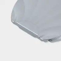 Сиденье для унитаза &laquo;Ракушка&raquo;, 44&times;37 см, с крышкой, серебристый перламутр