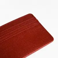 Картхолдер, на 4 карты, с окошком, красный