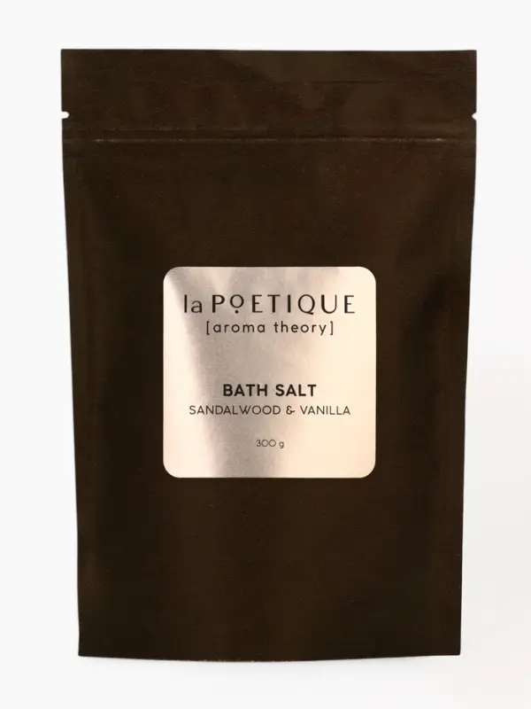 Соль для ванны, 300 г, аромат сандала и ванили, LA POETIQUE