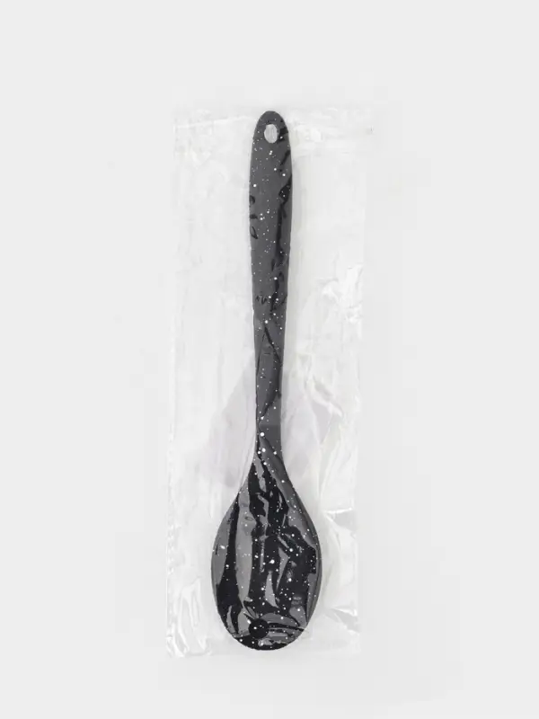 Ложка гарнирная Доляна &laquo;Орион&raquo;, силикон, 21&times;4.3 см, чёрная