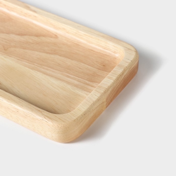 Менажница Magistro Tropical, 18×10×1,8 см, каучуковое дерево Менажница Magistro Tropical, 18×10×1,8 см, каучуковое дерево