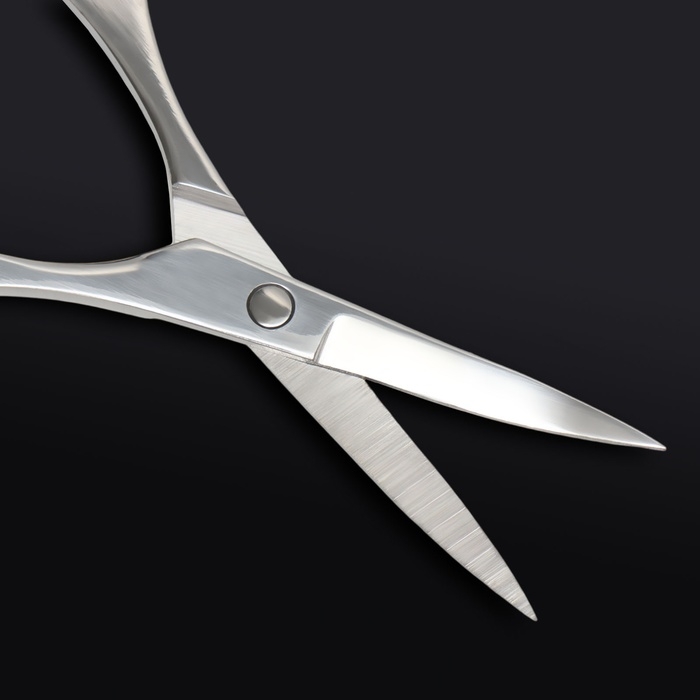 Ножницы маникюрные «Premium», загнутые, 9 см, на блистере, цвет серебристый Ножницы маникюрные «Premium», загнутые, 9 см, на блистере, цвет серебристый