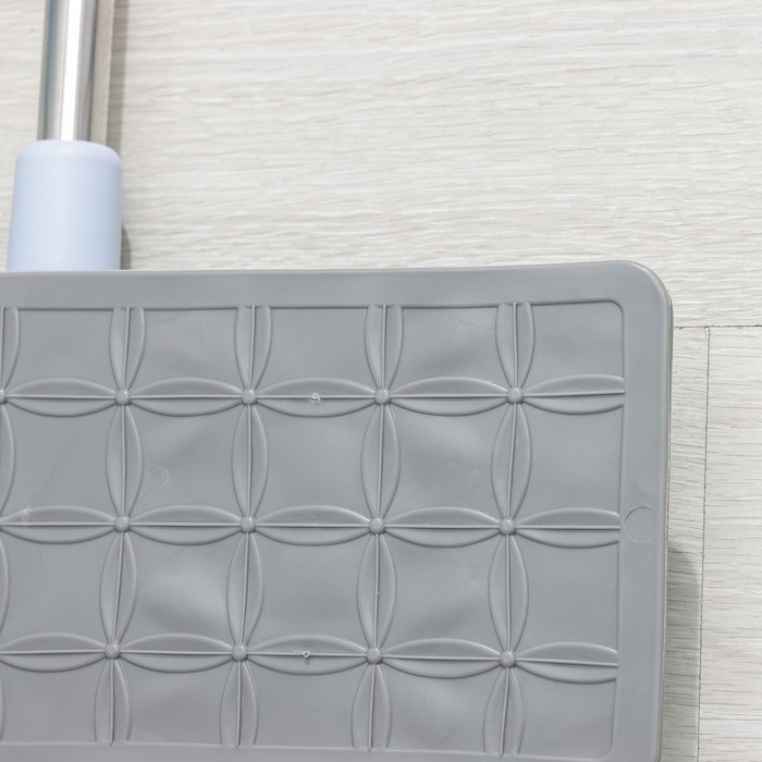 Швабра для мытья пола плоская Доляна, 2 насадки из микрофибры, телескопическая стальная ручка, 41×15×92(136) см Швабра для мытья пола плоская Доляна, 2 насадки из микрофибры, телескопическая стальная ручка, 41×15×92(136) см